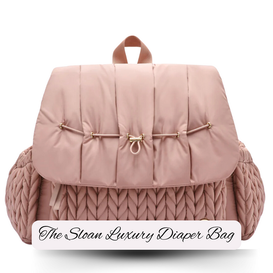 The Sloan Luxury Diaper Bag / Rosey Pink