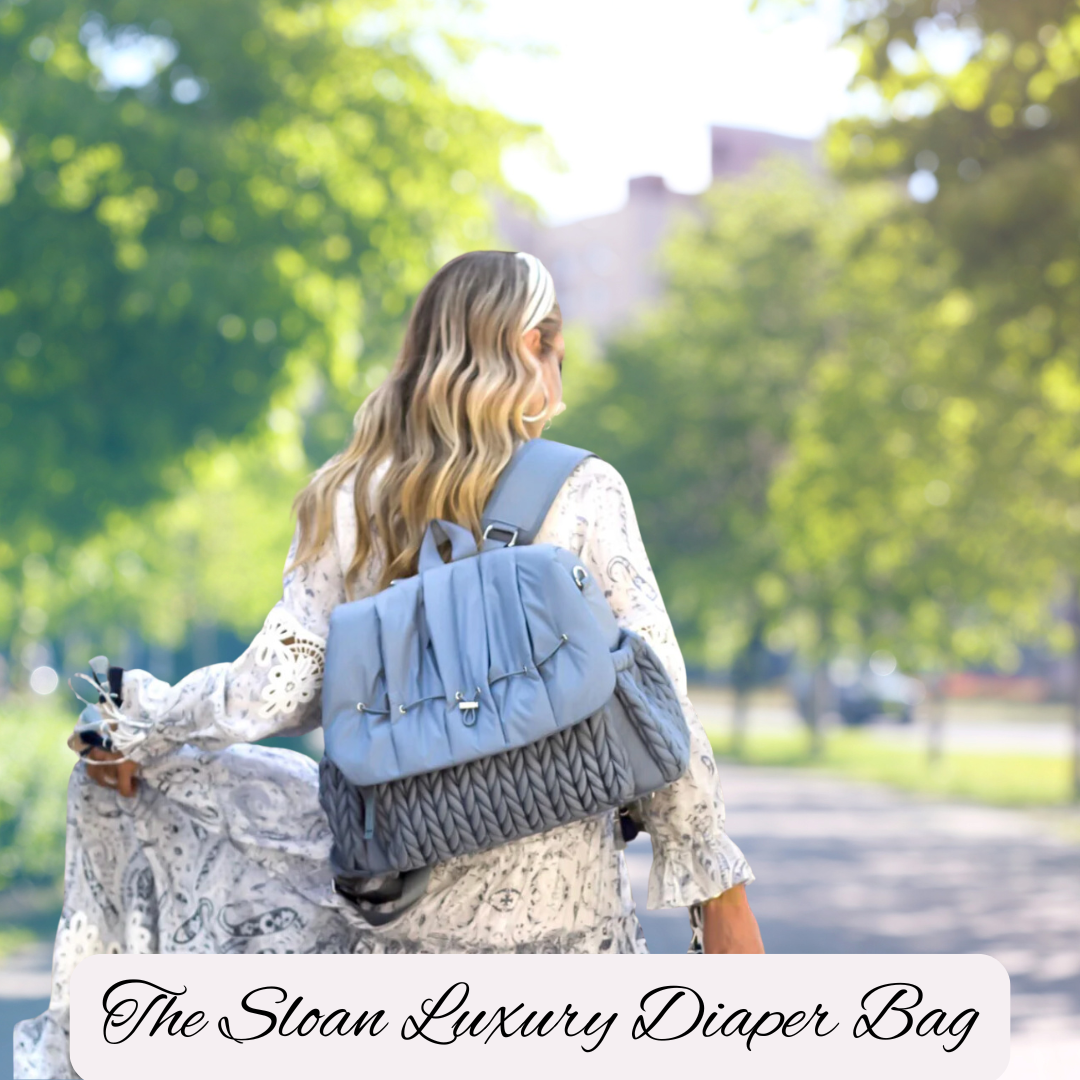 The Sloan Luxury Diaper Bag / Blue