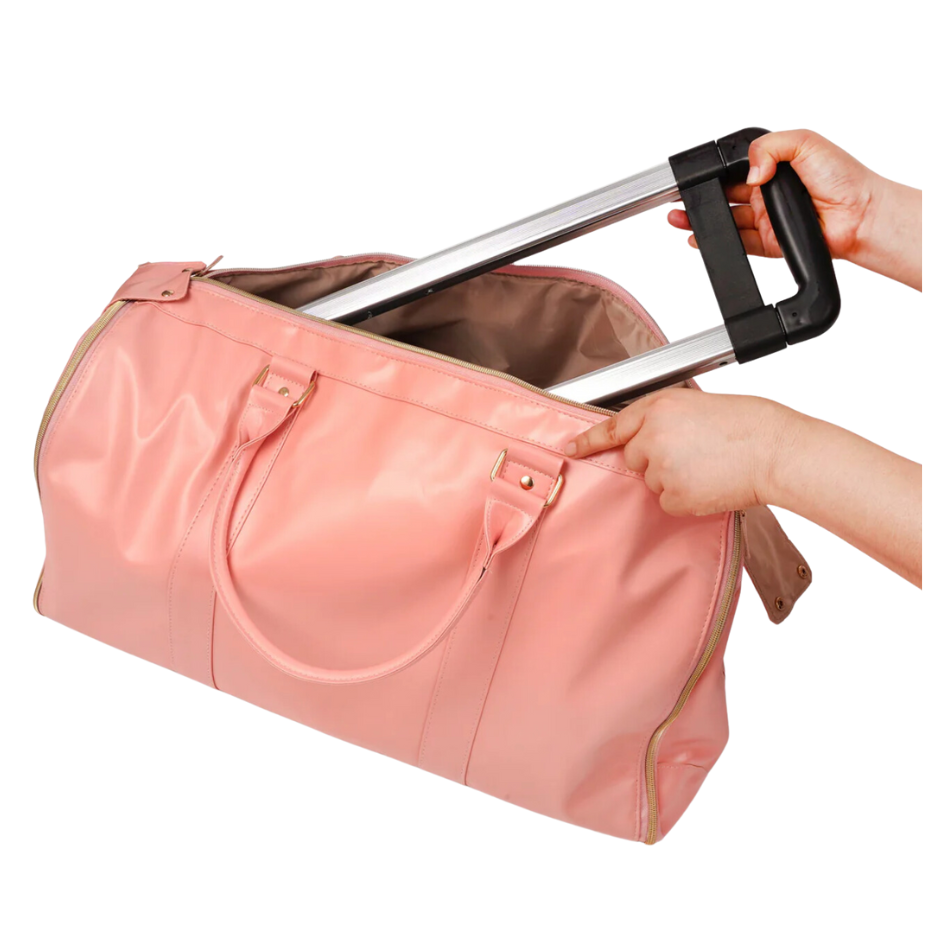 Nomadic Luxe Carry-On Bag with Wheels ~ Pink