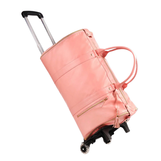 Nomadic Luxe Carry-On Bag with Wheels ~ Pink