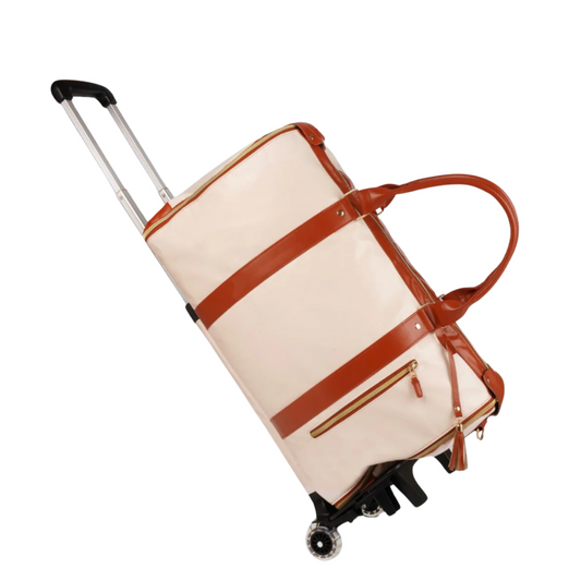 Nomadic Luxe Carry-On Bag with Wheels ~ Beige
