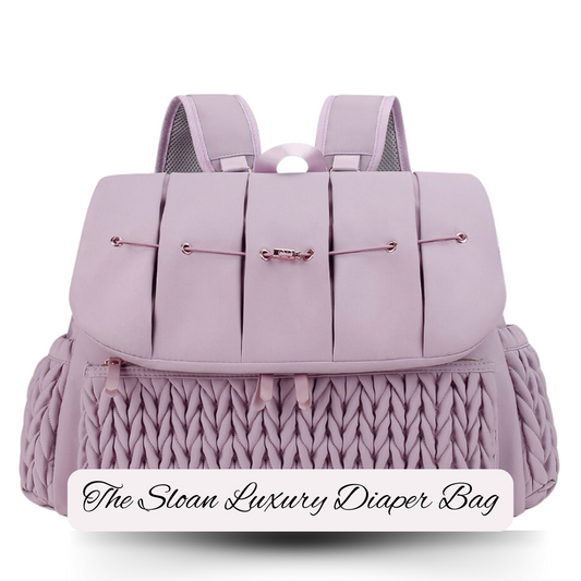 The Sloan Luxury Diaper Bag / Lavender