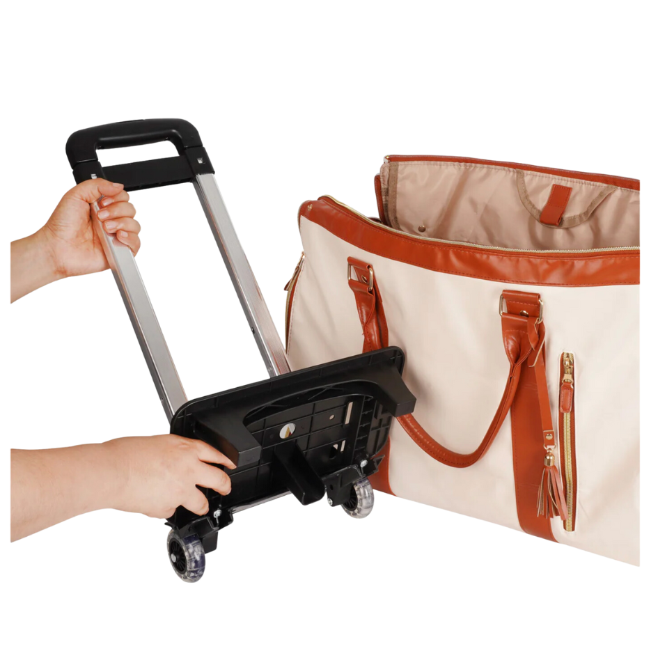 Nomadic Luxe Carry-On Bag with Wheels ~ Beige