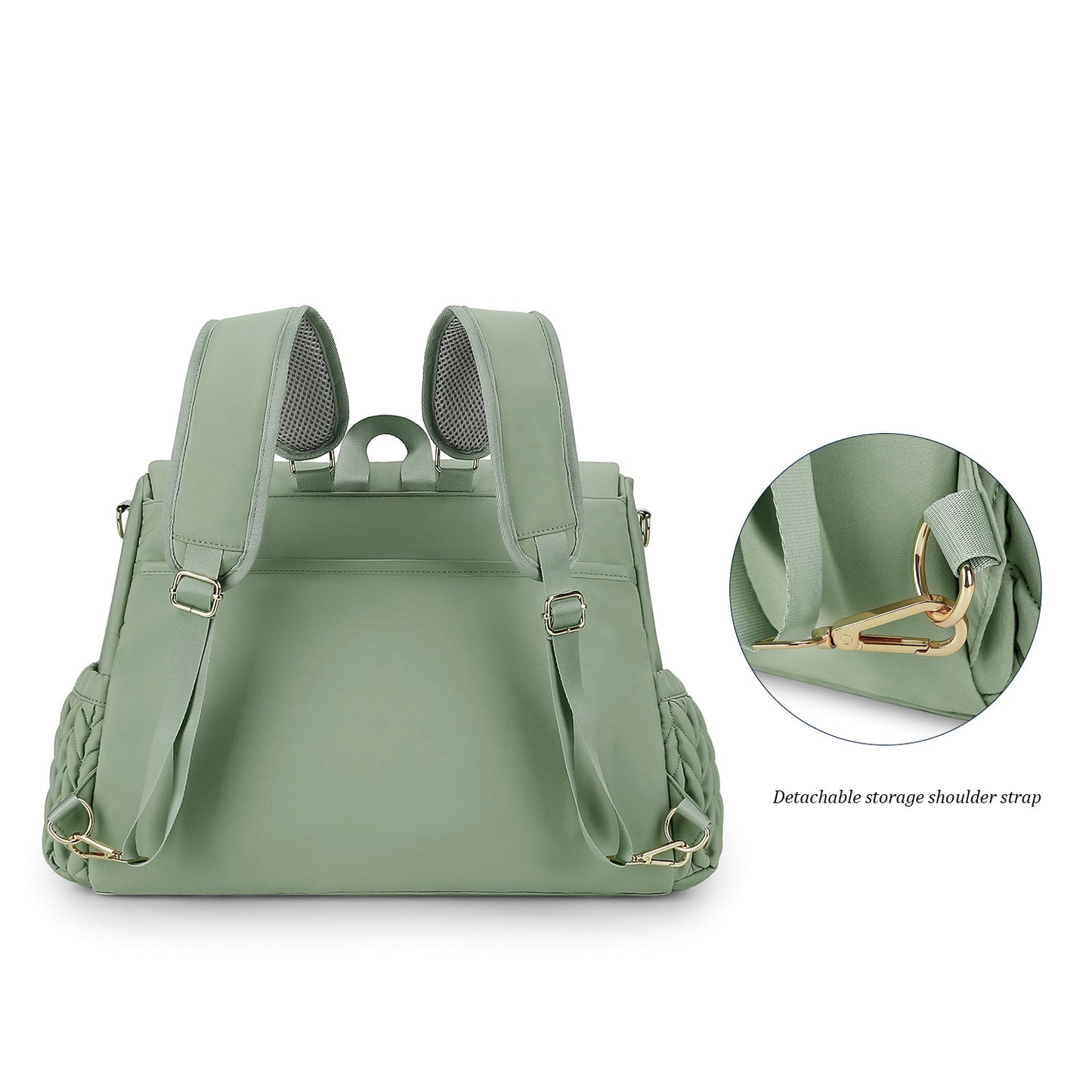 The Sloan Luxury Diaper Bag / Green