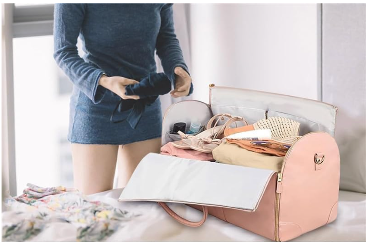 Nomadic Luxe Carry-On Bag with Wheels ~ Pink