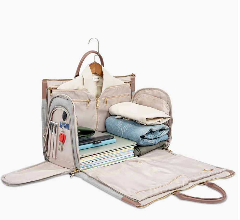 Nomadic Luxe Carry-On Bag with Wheels ~ Beige