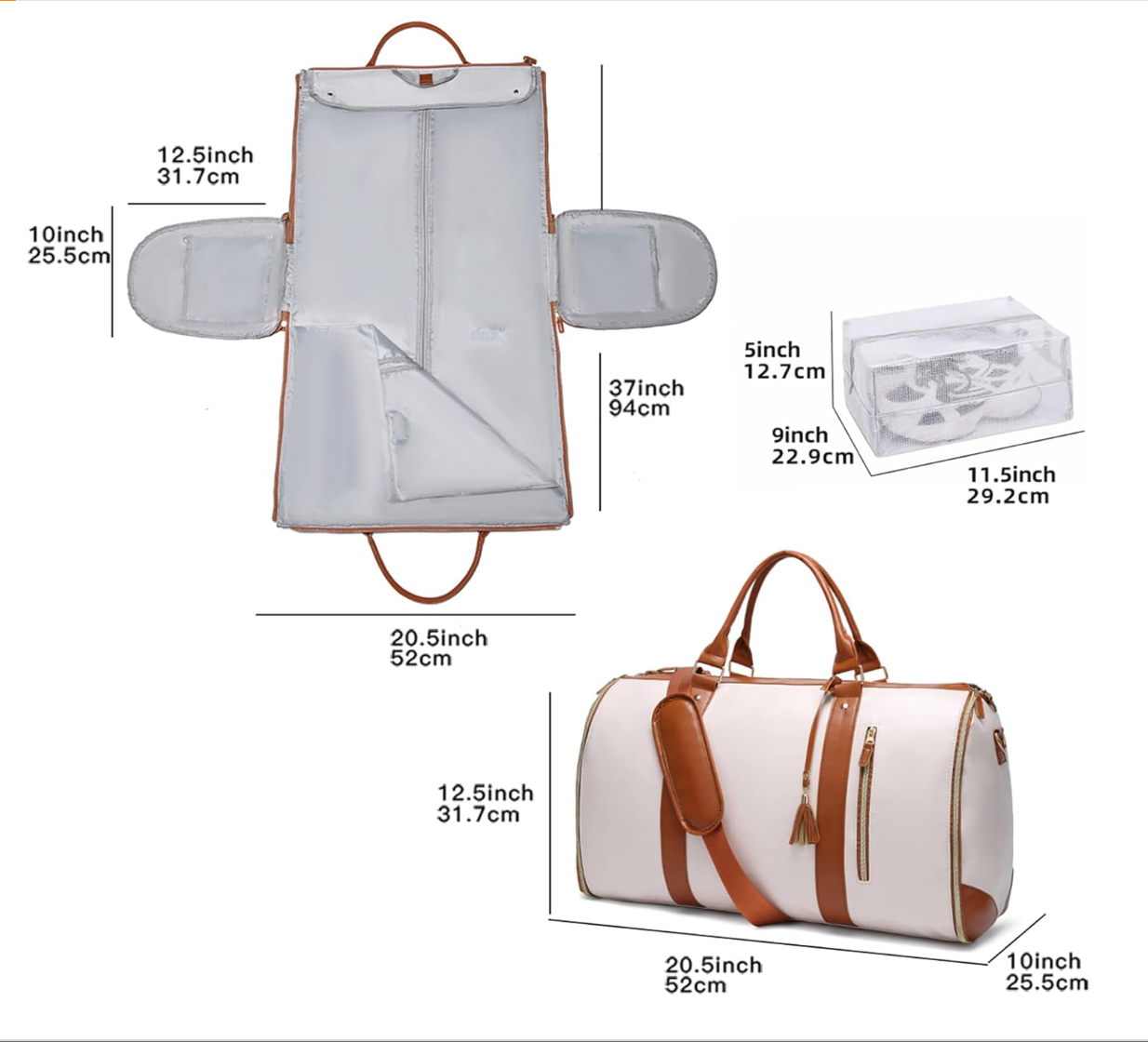 Nomadic Luxe Carry-On Bag with Wheels ~ Beige