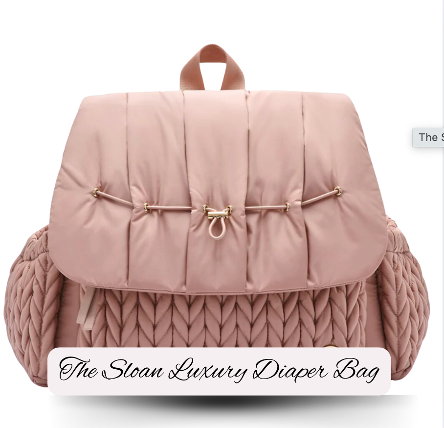 The Sloan Luxury Diaper Bag / Black