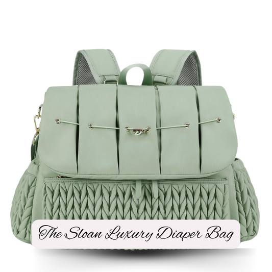 The Sloan Luxury Diaper Bag / Green