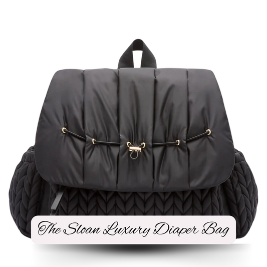 The Sloan Luxury Diaper Bag / Black