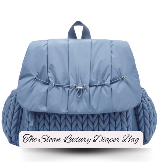 The Sloan Luxury Diaper Bag / Blue